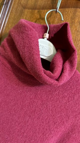 Vestido fucsia Zara cuello alto