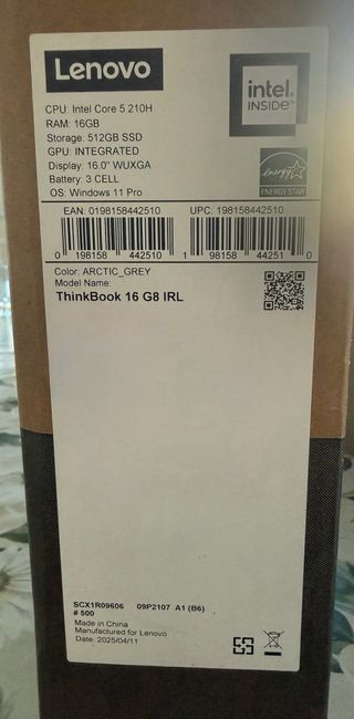 Portátil Lenovo Gris