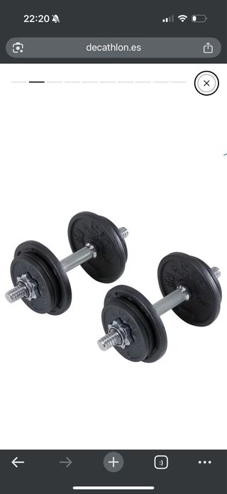 Kit manubri Decathlon