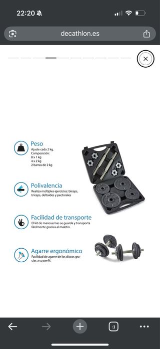 Kit manubri Decathlon