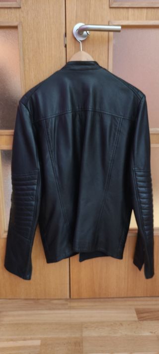 Chaqueta de cuero Jack & Jones Negra
