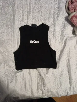 Top sin mangas Mossimo negro talla única