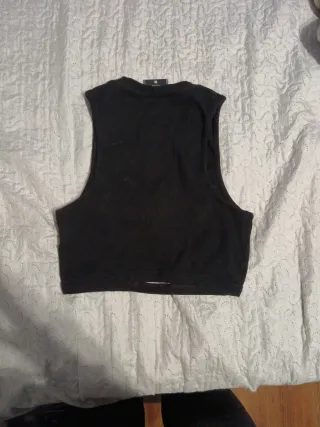 Top sin mangas Mossimo negro talla única
