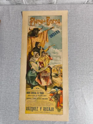 Cartel Plaza de Toros Ondara 1907