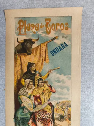 Cartel Plaza de Toros Ondara 1907