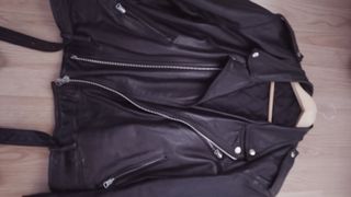 Cazadora Piel Rockera Negra
