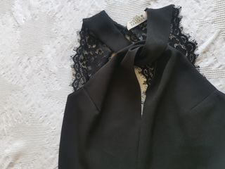 Abito elegante nero con pizzo