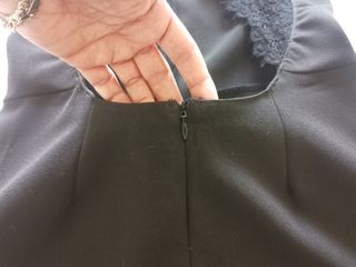 Abito elegante nero con pizzo