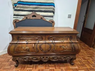 Aparador estilo Luis XV madera tallada