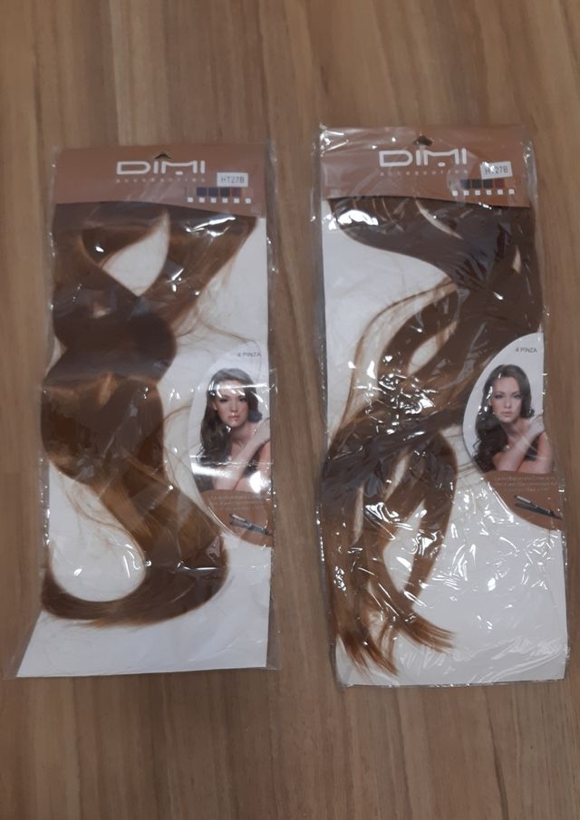 2 extensiones de cabello.