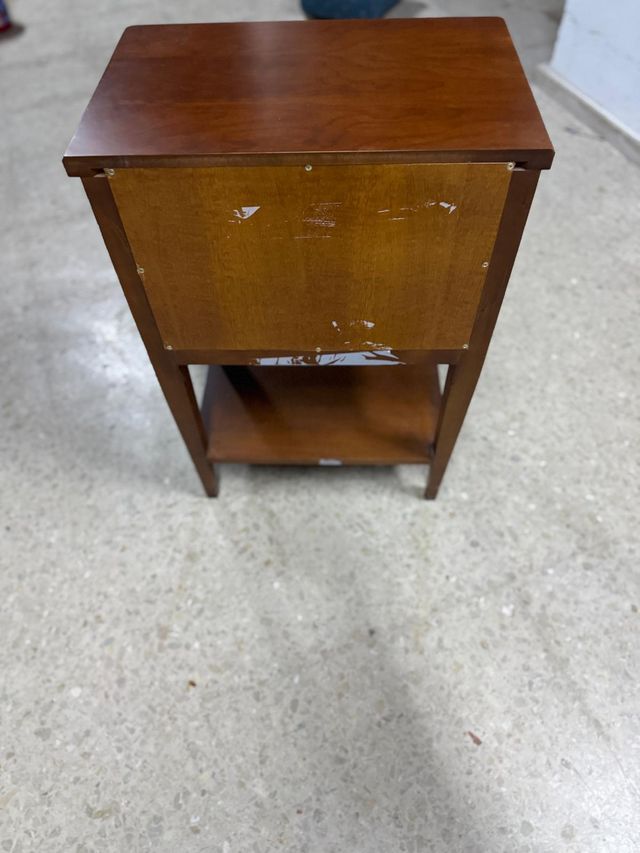 Mesa auxiliar madera 3 cajones