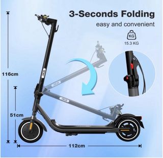 Patinete Eléctrico Adultos Negro