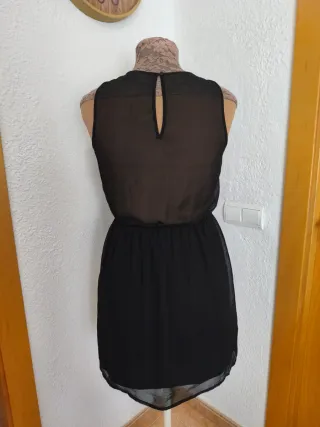 Vestido fiesta negro Zara