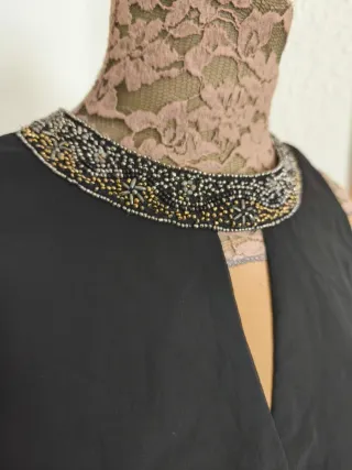 Vestido fiesta negro Zara