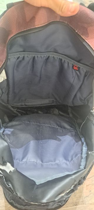 Mochila Fila Camuflaje Marrón y Negra
