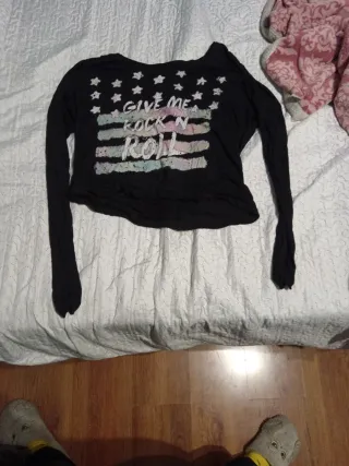 Camiseta manga larga Give me rock n roll