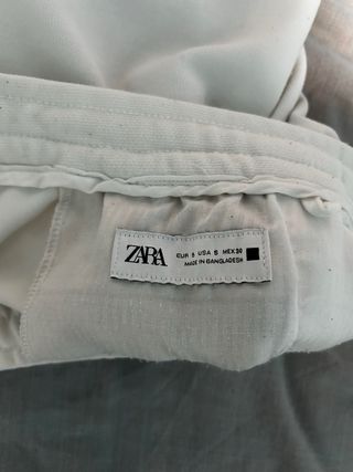 Conjunto Zara Blanco Corto