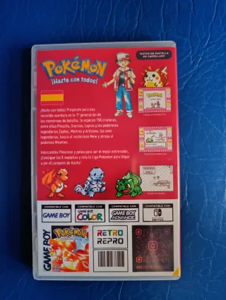 Caja Pokémon Edición Rojo Game Boy