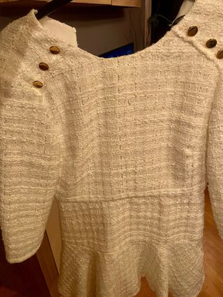 Vestido blanco corto invierno