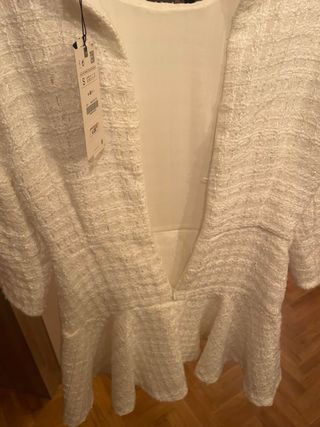 Vestido blanco corto invierno