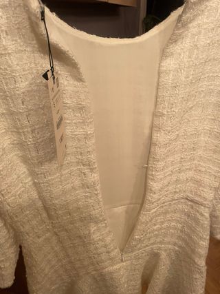 Vestido blanco corto invierno