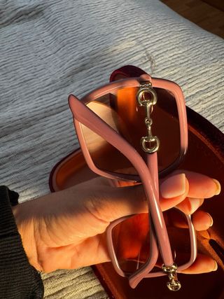 Gafas de sol Gucci mujer morado y doradas