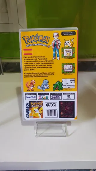 Caja Pokémon Edición Amarilla Game Boy