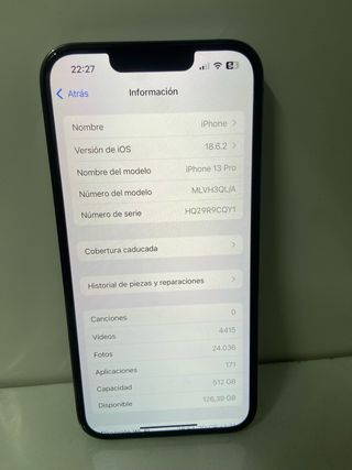 iPhone 13 Pro Negro/Plateado