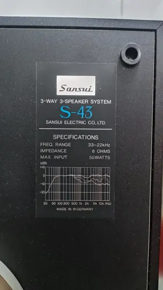Altavoces Sansui S-45 de madera