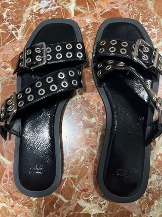 Sandalias negras talla 40