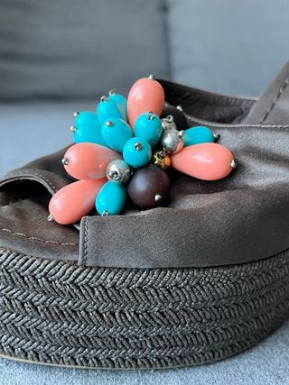 Cuñas/Alpargatas Castañer Marrón- Talla 39 - 