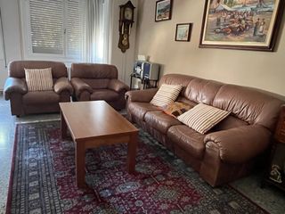 Conjunto sofás piel 3+1+1
