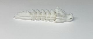 Portachiavi drago bianco
