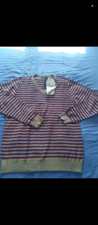 Jersey caballero rayas con etiqueta