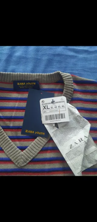 Jersey caballero rayas con etiqueta