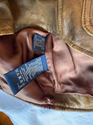 Chaleco Cuero Mujer Polo Ralph Lauren Marrón