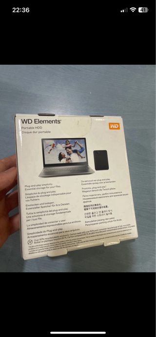 Disco Duro WD Elements 1TB Portátil