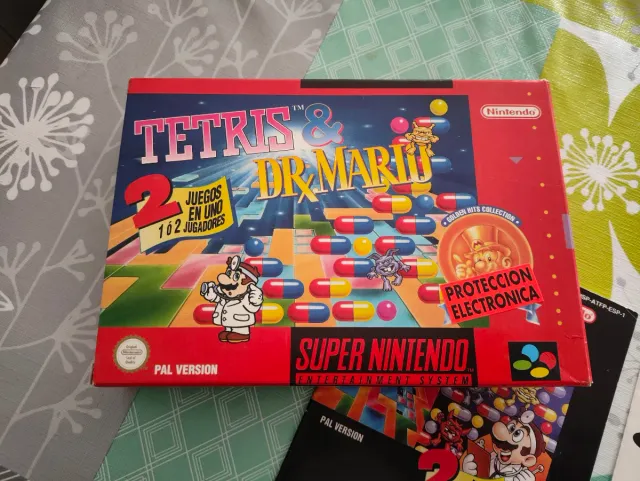 Tetris & Dr. Mario snes PAL ESP