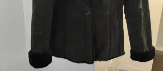 Chaqueta negra de Ante. Talla M.
