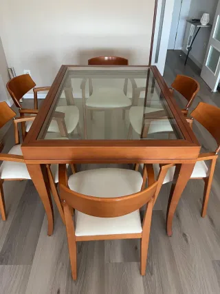 Mesa de comedor con 6 sillas