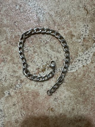 Pulsera de plata estilo cubano