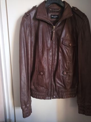 Chaqueta Piel Massimo Dutti Talla S Mujer