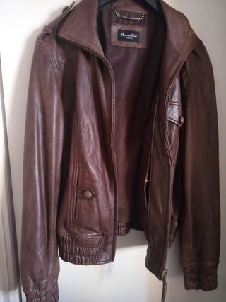 Chaqueta Piel Massimo Dutti Talla S Mujer