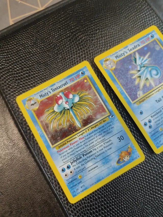 Misty's Tentacruel y Seadra Pokémon Cards