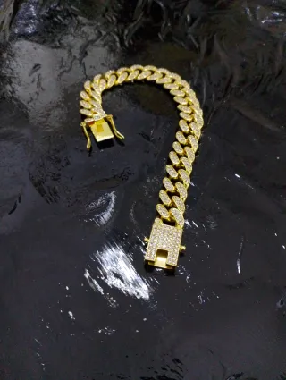 Bracciale Acciaio Inox Placcato Oro