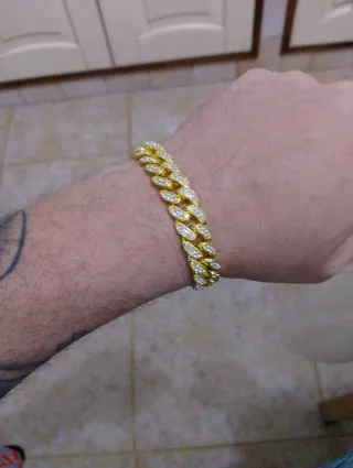 Bracciale Acciaio Inox Placcato Oro