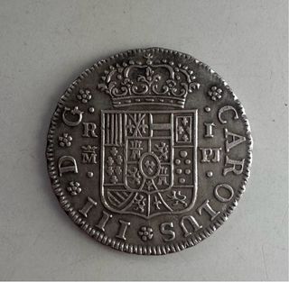 Moneda 1 Real Carlos III 1768 Madrid