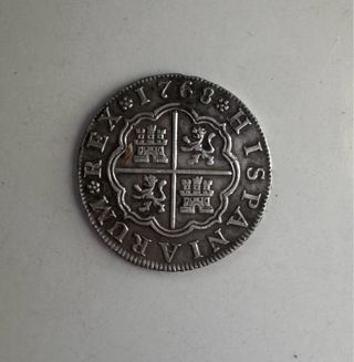 Moneda 1 Real Carlos III 1768 Madrid
