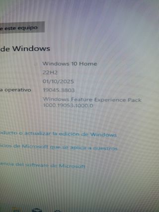  PC de sobremesa – Windows 10 Home