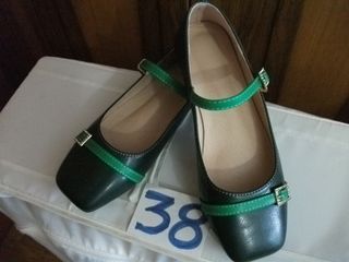 Merceditas verdes talla 38, zapatos bajos talla 38